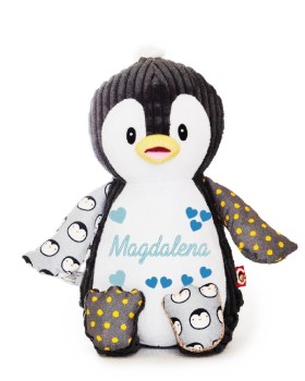 Stofftier Pinguin bestickt mit Namen
